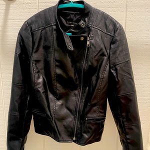 Banana Republic vegan leather jacket. Motorcycle style, almost new condition
